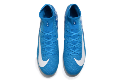 Unisex Nike Air Zoom Mercurial Superfly 10 Elite FG Football Boots - Blue/White