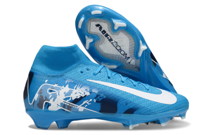 Unisex Nike Air Zoom Mercurial Superfly 10 Elite FG Football Boots - Blue/White