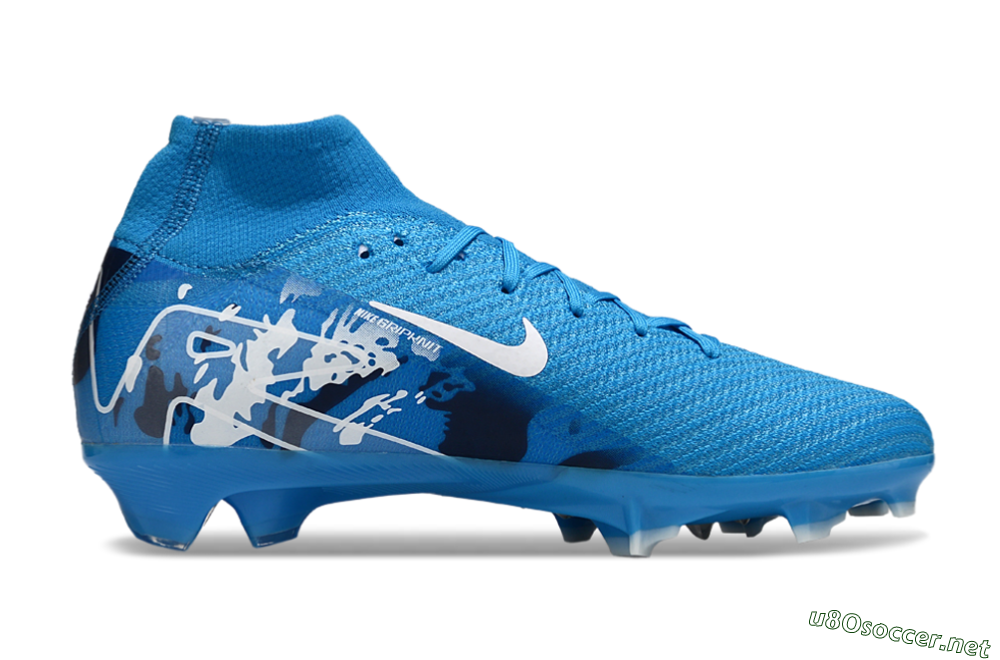 Unisex Nike Air Zoom Mercurial Superfly 10 Elite FG Football Boots - Blue/White 7