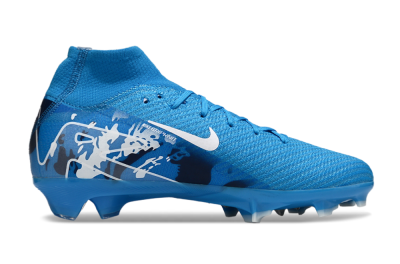 Unisex Nike Air Zoom Mercurial Superfly 10 Elite FG Football Boots - Blue/White