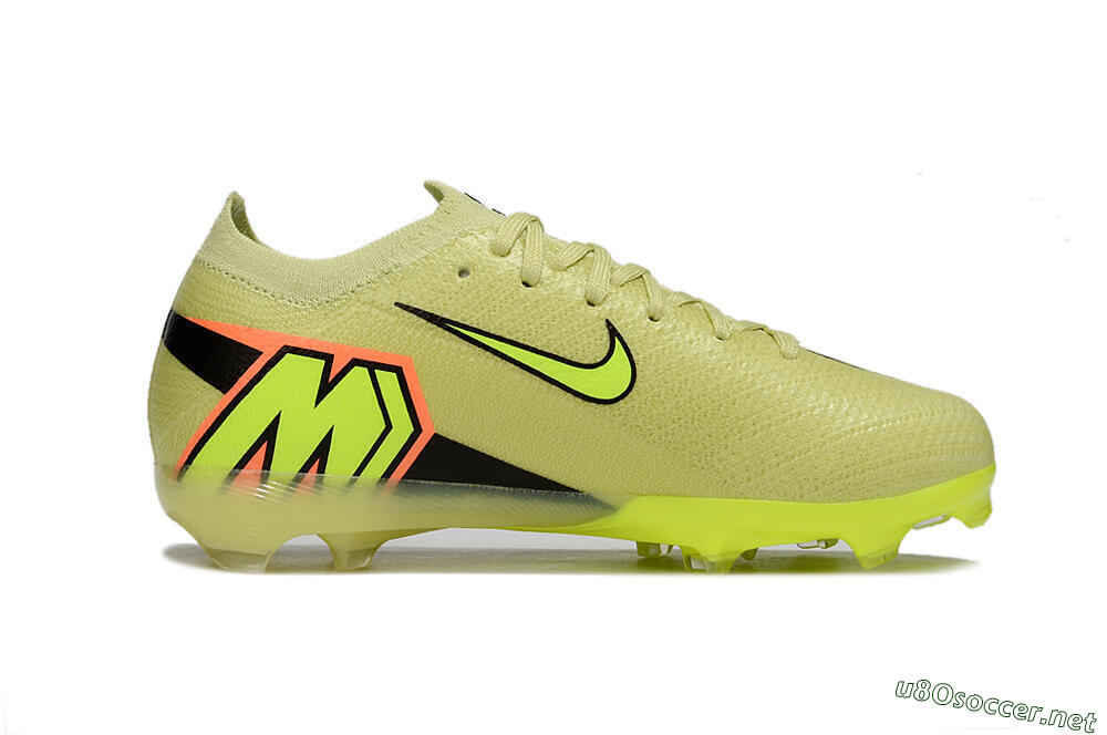 Kids Nike Air Zoom Mercurial Vapor 16 Elite FG Football Boots - Yellow/Black/Red 4