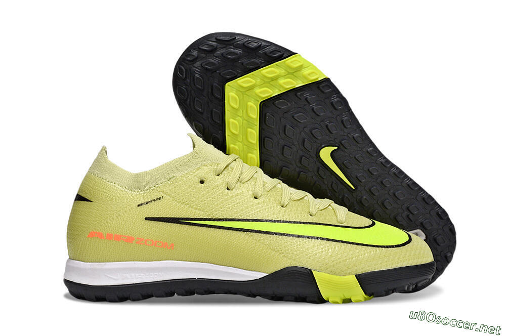 Kids Nike Air Zoom Mercurial Vapor 16 Elite TF Football Shoes - Yellow/Black/Red 2