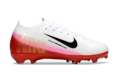Kids Nike Air Zoom Mercurial Vapor 16 Elite FG Football Boots - White/Black/Red