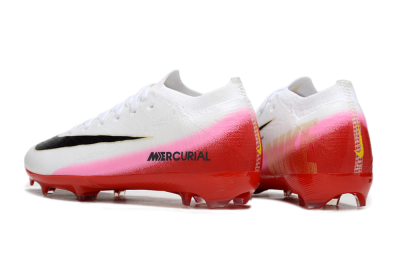 Kids Nike Air Zoom Mercurial Vapor 16 Elite FG Football Boots - White/Black/Red