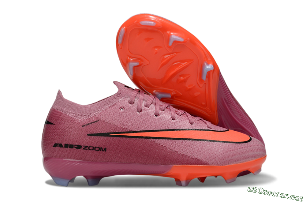 Kids Nike Air Zoom Mercurial Vapor 16 Elite FG Football Boots - Pink/Black/Red 2