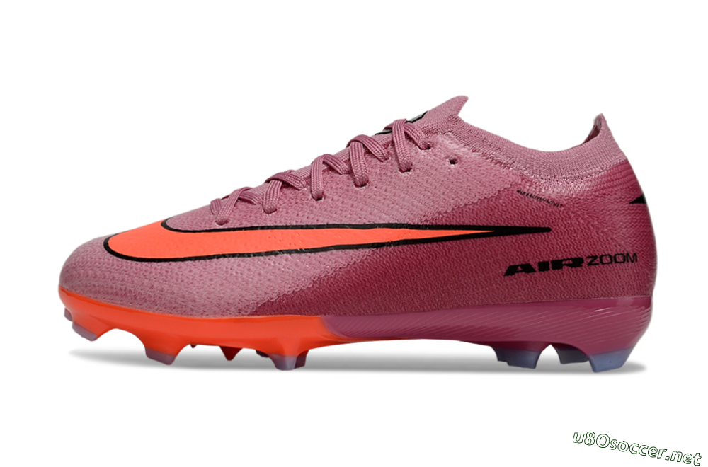 Kids Nike Air Zoom Mercurial Vapor 16 Elite FG Football Boots - Pink/Black/Red 0