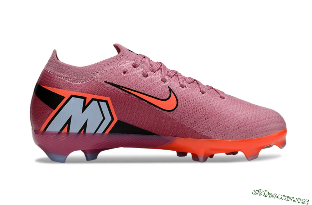 Kids Nike Air Zoom Mercurial Vapor 16 Elite FG Football Boots - Pink/Black/Red 4