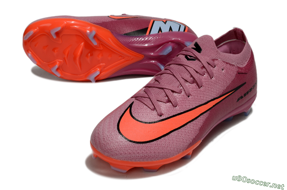 Kids Nike Air Zoom Mercurial Vapor 16 Elite FG Football Boots - Pink/Black/Red 3