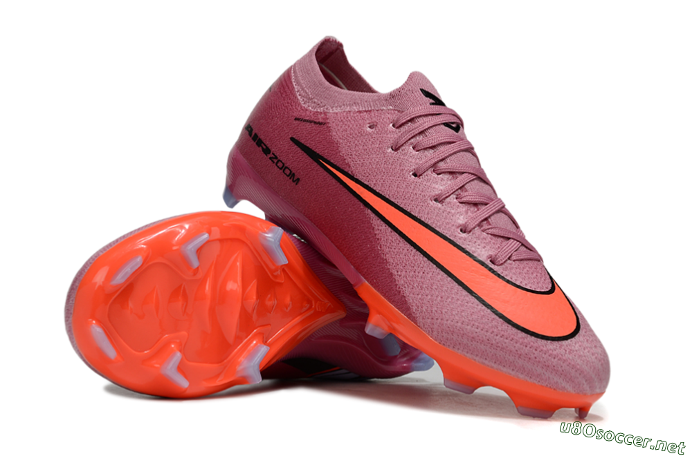 Kids Nike Air Zoom Mercurial Vapor 16 Elite FG Football Boots - Pink/Black/Red 1