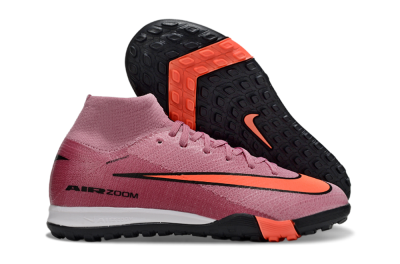 Kids Nike Air Zoom Mercurial Superfly 10 Elite TF Football Shoes - Pink/Red/Black