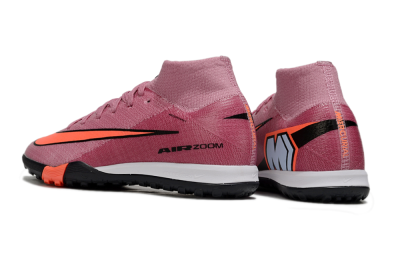 Kids Nike Air Zoom Mercurial Superfly 10 Elite TF Football Shoes - Pink/Red/Black