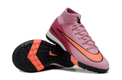 Kids Nike Air Zoom Mercurial Superfly 10 Elite TF Football Shoes - Pink/Red/Black