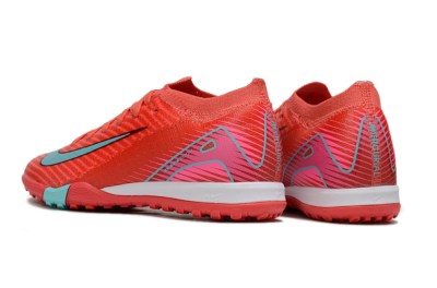 Kids Nike Air Zoom Mercurial Vapor 16 Elite TF Football Shoes - Red/Jade/White