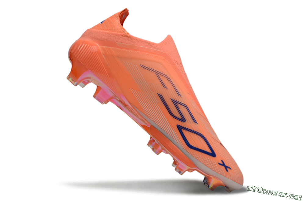 Men's Adidas F50+ Elite Laceless FG Football Boots - Red/Blue/White 4