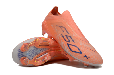 Men's Adidas F50+ Elite Laceless FG Football Boots - Red/Blue/White
