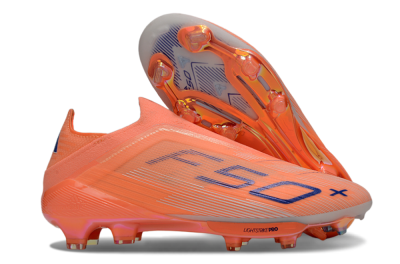 Men's Adidas F50+ Elite Laceless FG Football Boots - Red/Blue/White