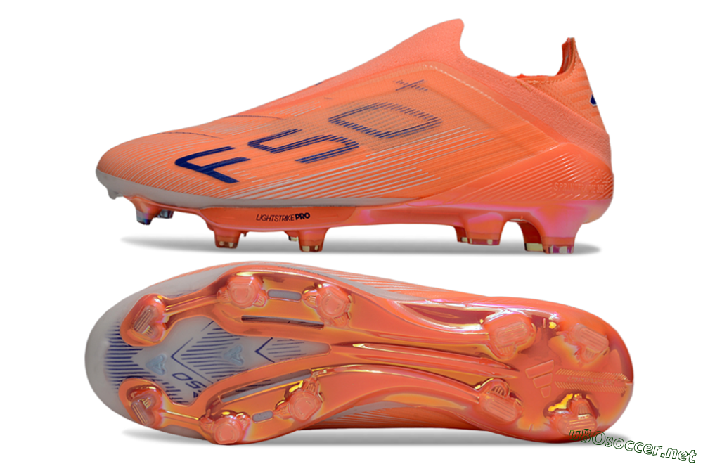 Men's Adidas F50+ Elite Laceless FG Football Boots - Red/Blue/White 1