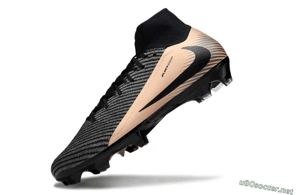 Unisex Nike Air Zoom Mercurial Superfly 10 Elite FG Football Boots - White/Black/Gold 5