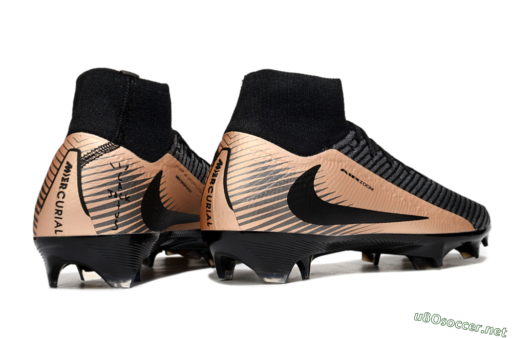Unisex Nike Air Zoom Mercurial Superfly 10 Elite FG Football Boots - White/Black/Gold 6