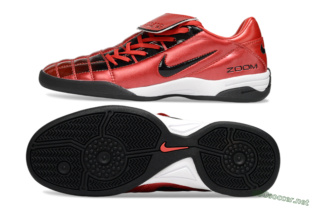 Men's Nike Air Zoom Total 90 III IC Football Shoes - Red/Black/White 1
