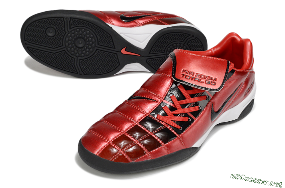 Men's Nike Air Zoom Total 90 III IC Football Shoes - Red/Black/White 3
