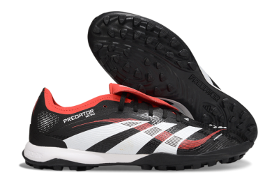 Men's Adidas Predator Elite Foldover Tongue TF Football Shoes - Black/White/Red