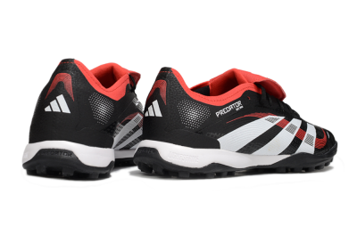 Men's Adidas Predator Elite Foldover Tongue TF Football Shoes - Black/White/Red