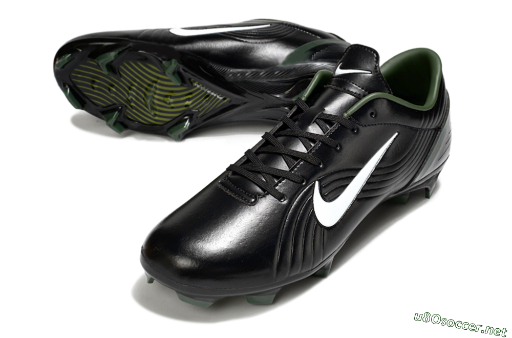 Unisex Nike Air Zoom Mercurial Vapor 16 Elite FG Football Boots - Black/White/Green 3