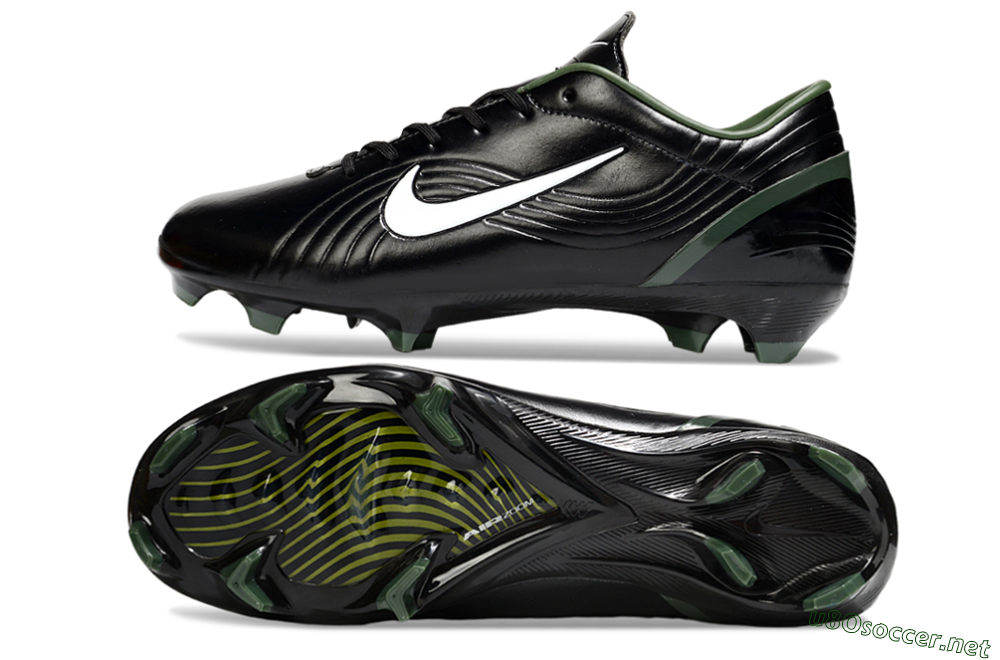 Unisex Nike Air Zoom Mercurial Vapor 16 Elite FG Football Boots - Black/White/Green 1