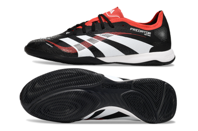 Men's Adidas Predator 25 Elite IC Football Shoes - Black/White/Red