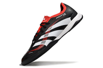 Men's Adidas Predator 25 Elite IC Football Shoes - Black/White/Red