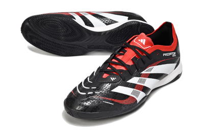 Men's Adidas Predator 25 Elite IC Football Shoes - Black/White/Red