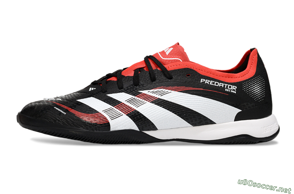 Men's Adidas Predator 25 Elite IC Football Shoes - Black/White/Red 0
