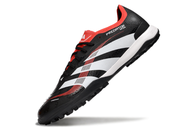 Men's Adidas Predator 25 Elite TF Football Shoes - Black/White/Red