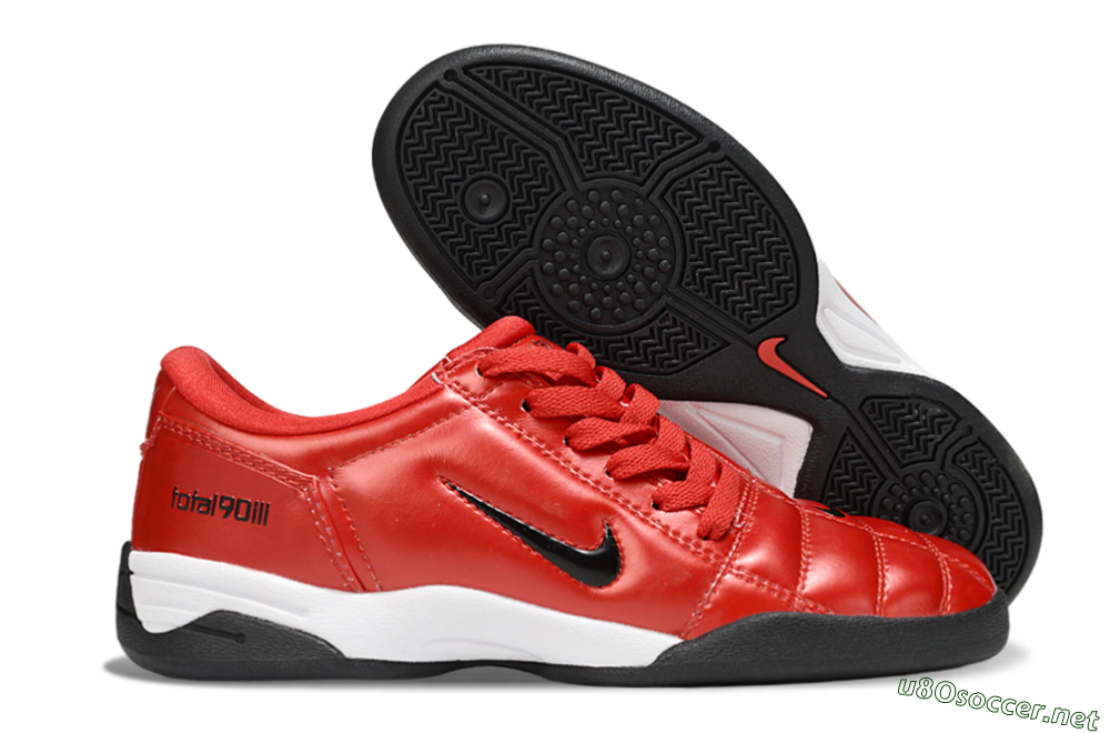 Men's Nike Total 90 III IC Football Shoes - Red/Black/White 2