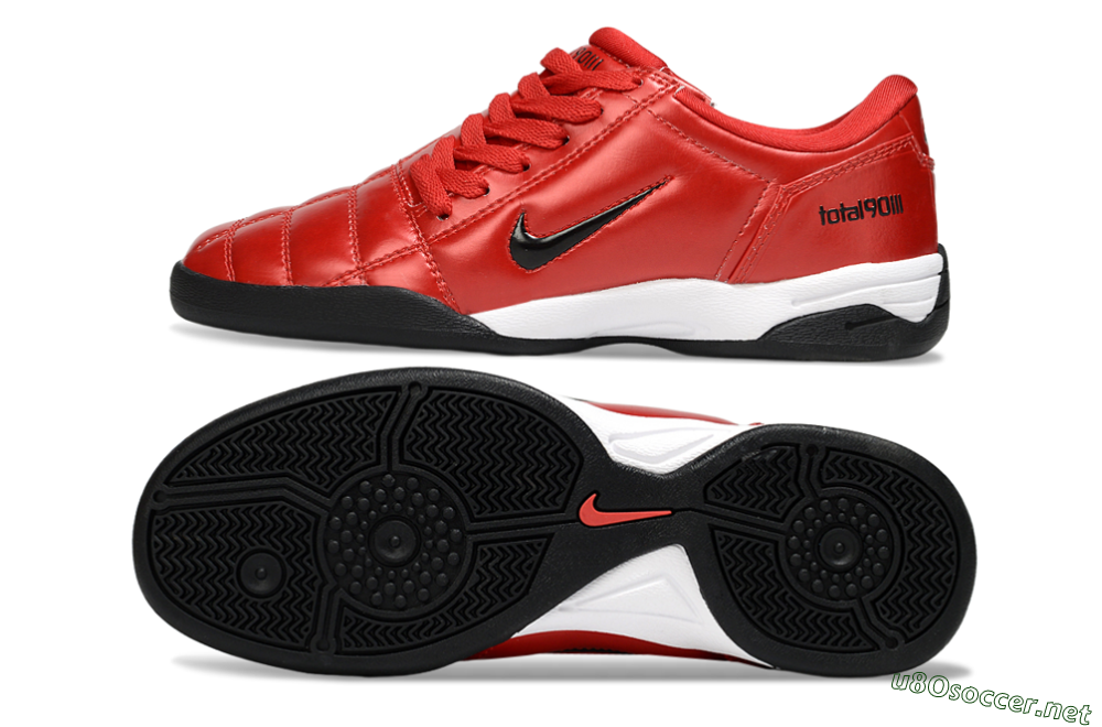 Men's Nike Total 90 III IC Football Shoes - Red/Black/White 1