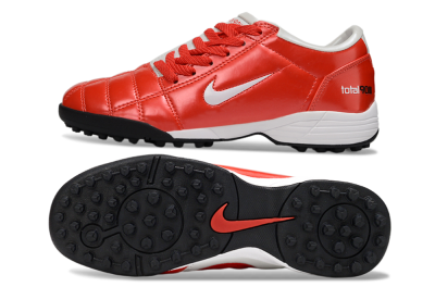 Unisex Nike Total 90 III TF Football Shoes - Red/White/Black