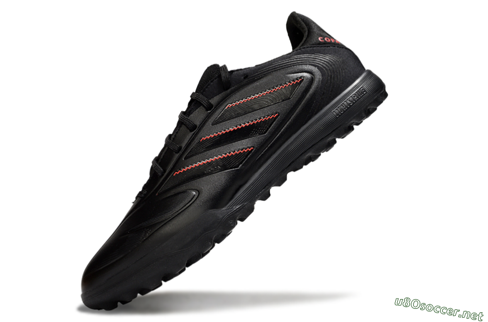 Men's Adidas Copa Pure 3 TF Football Shoes - Black/Red 5