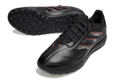 Men's Adidas Copa Pure 3 TF Football Shoes - Black/Red
