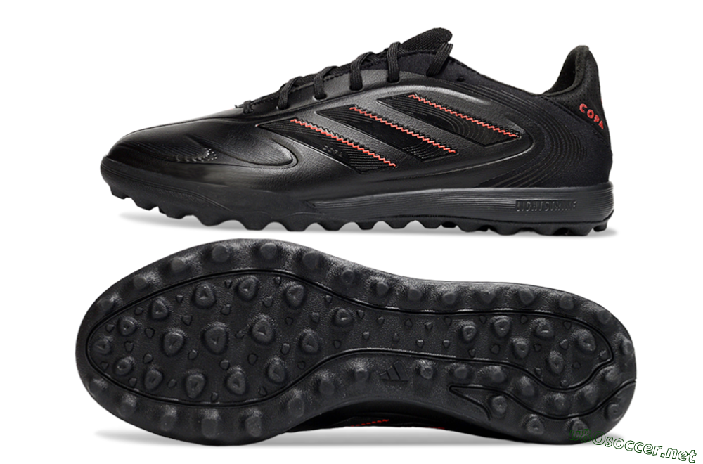 Men's Adidas Copa Pure 3 TF Football Shoes - Black/Red 1