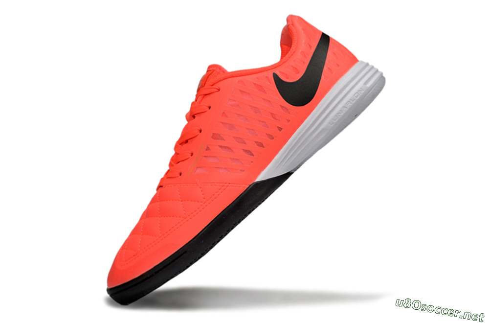 Men's Nike Lunar Gato 2 IC Football Shoes - Red/Black/White 5