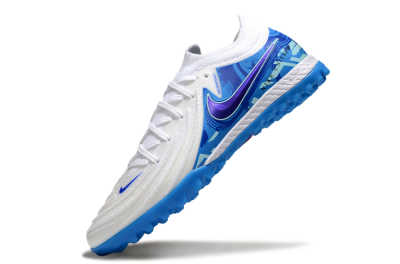 Men's Nike Phantom GX 2 Elite TF Football Shoes - White/Blue