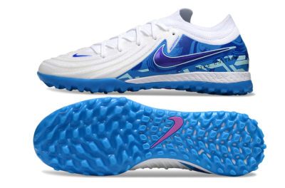 Men's Nike Phantom GX 2 Elite TF Football Shoes - White/Blue