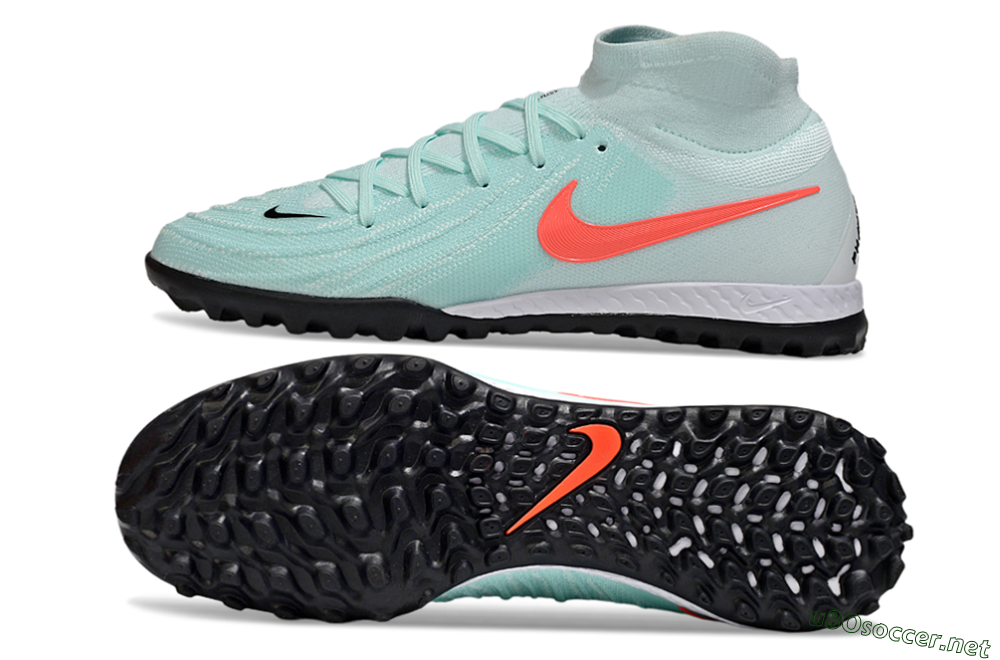 Men's Nike Phantom Luna Elite NU TF Football Shoes - Jade/Red/White 1
