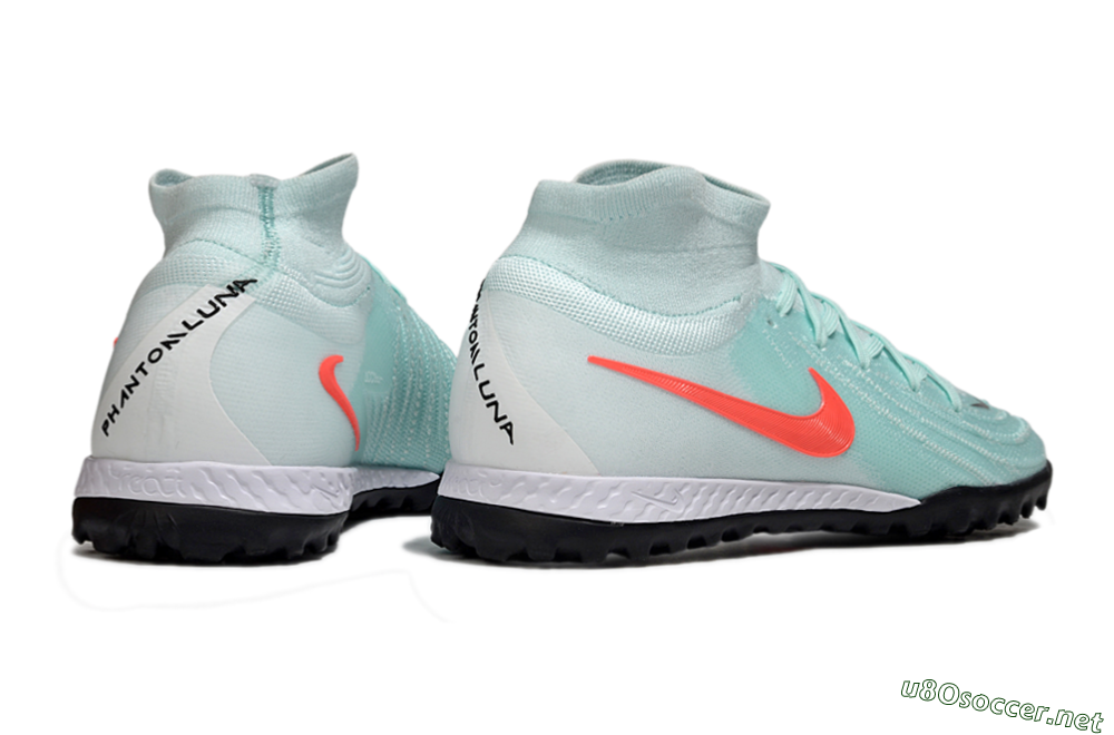 Men's Nike Phantom Luna Elite NU TF Football Shoes - Jade/Red/White 6