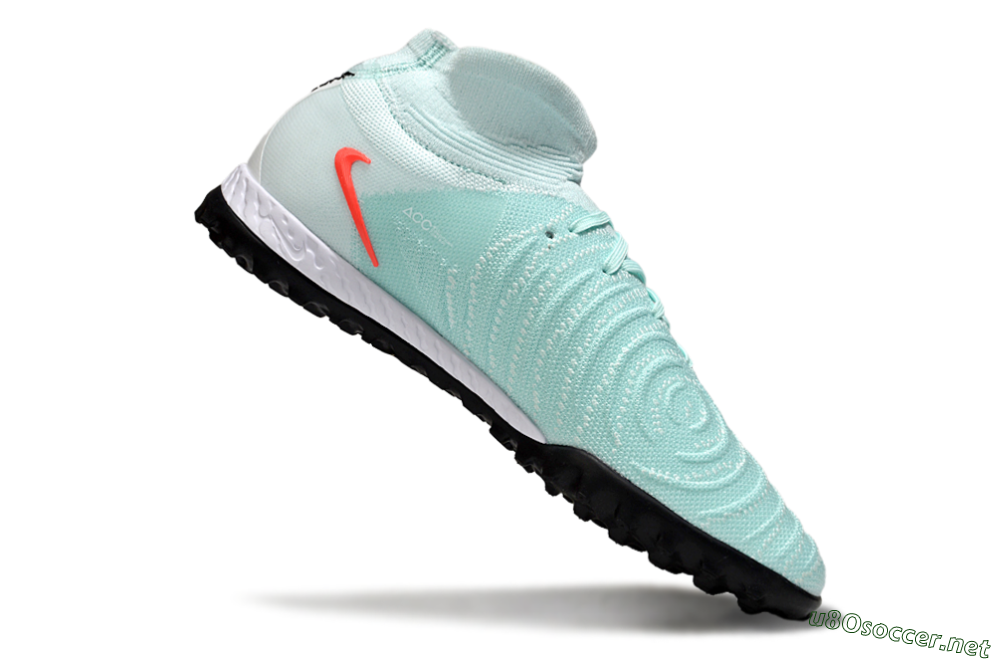 Men's Nike Phantom Luna Elite NU TF Football Shoes - Jade/Red/White 4