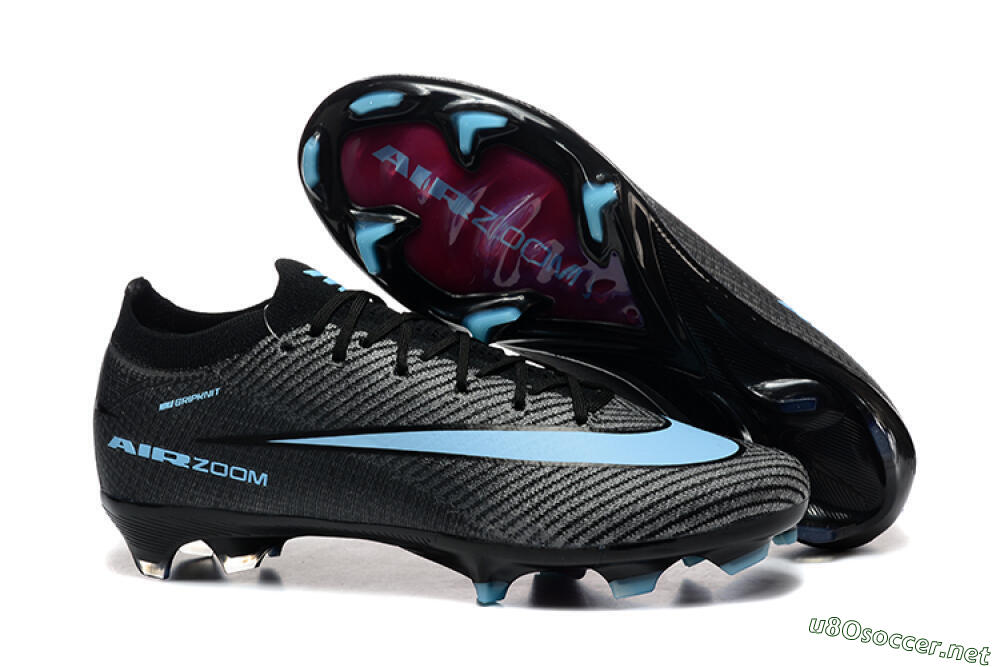 Men's Nike Air Zoom Mercurial Vapor 16 Elite FG Football Boots - Grey/Black/Jade 2