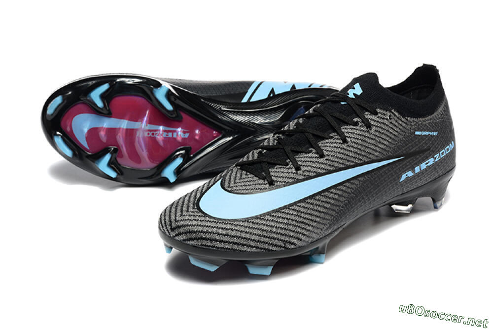 Men's Nike Air Zoom Mercurial Vapor 16 Elite FG Football Boots - Grey/Black/Jade 3
