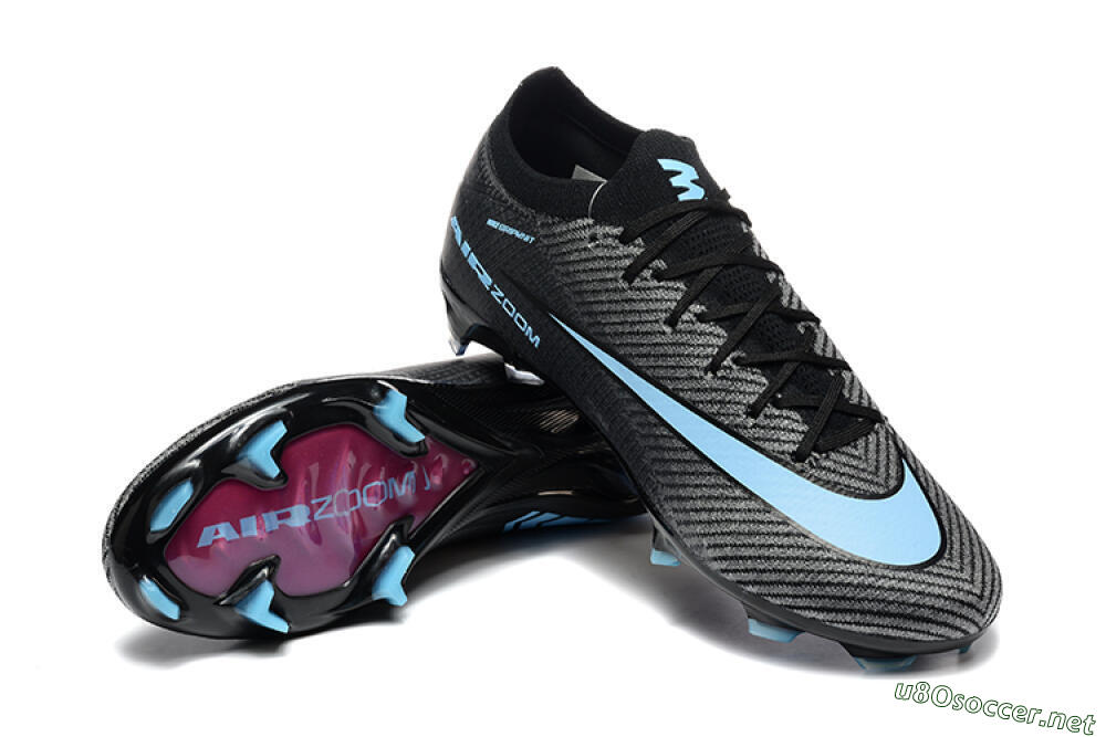 Men's Nike Air Zoom Mercurial Vapor 16 Elite FG Football Boots - Grey/Black/Jade 4