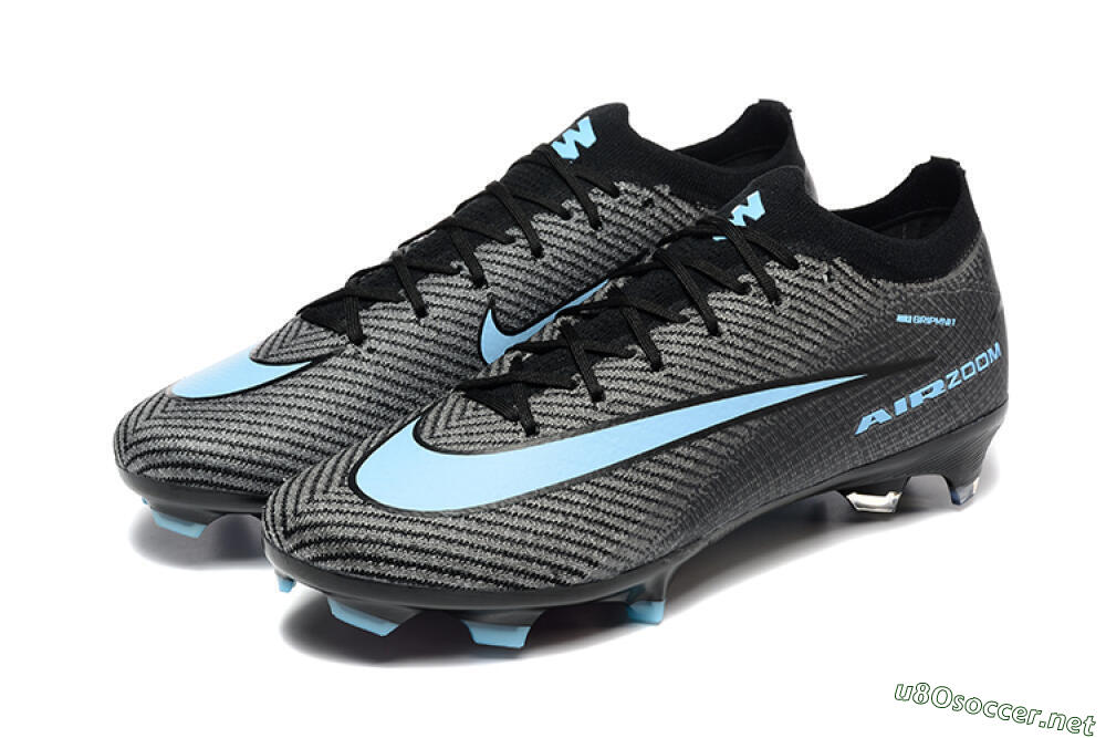 Men's Nike Air Zoom Mercurial Vapor 16 Elite FG Football Boots - Grey/Black/Jade 5